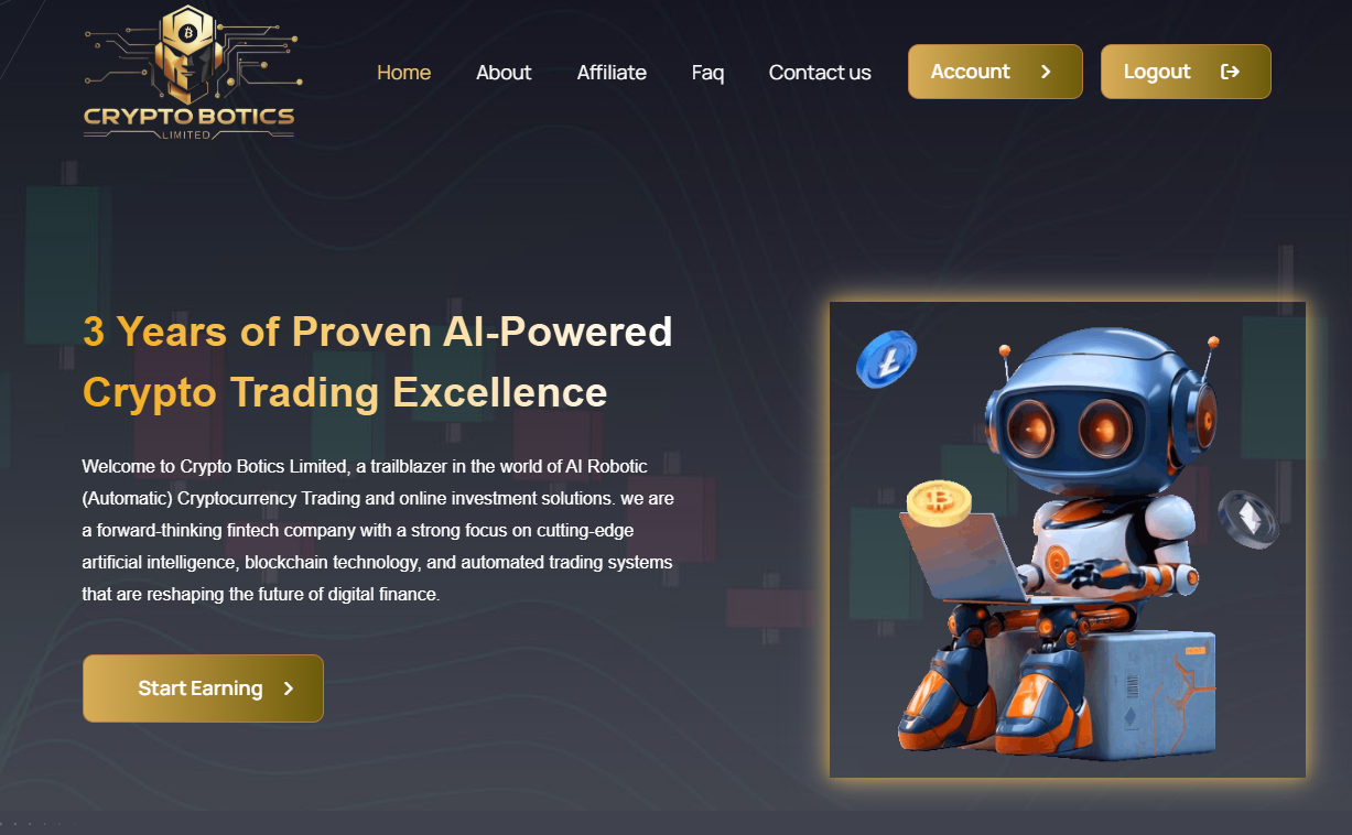 Cryptobotics: Решение для автоматической торговли криптовалютой на основе искусственного интеллекта и онлайн-инвестиций.