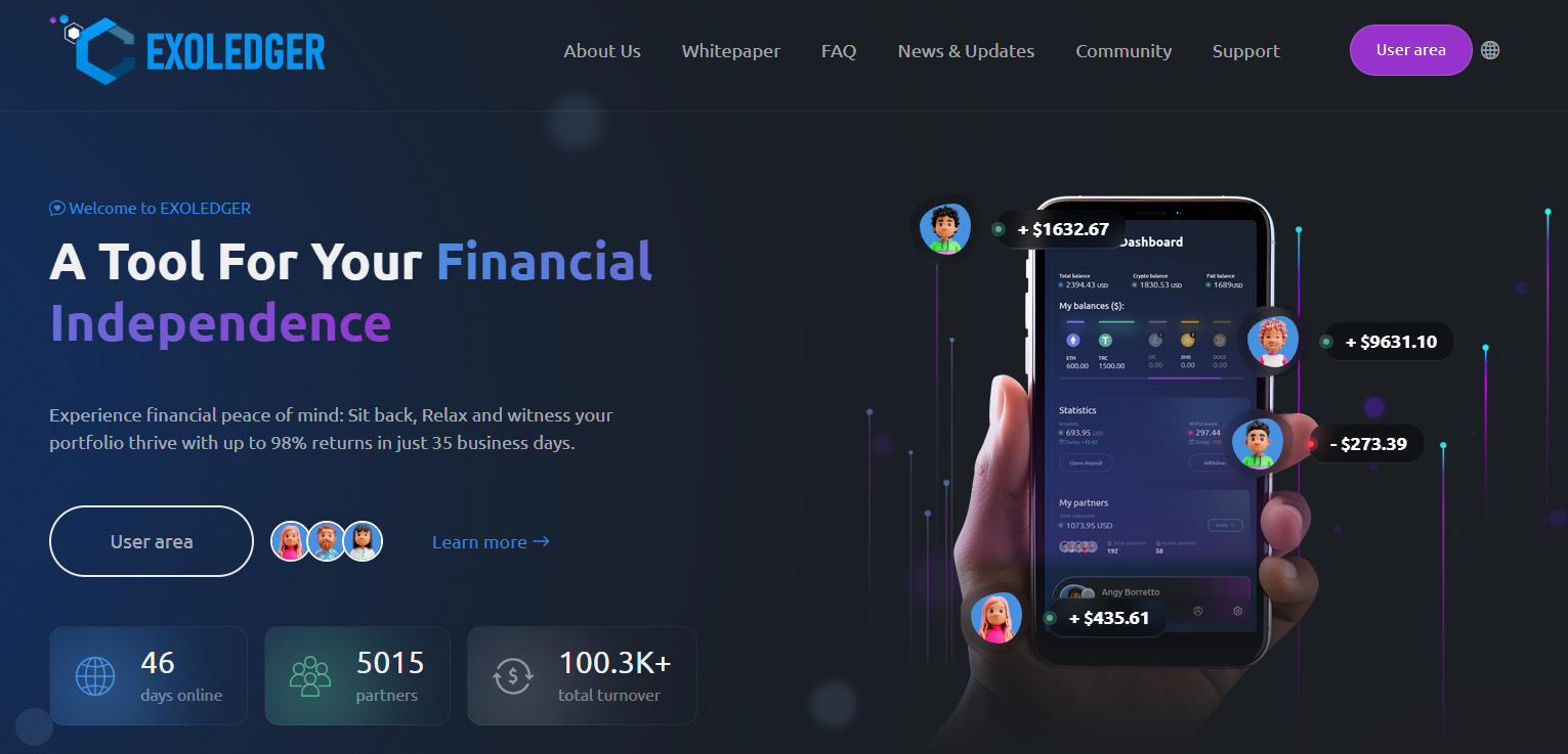 Exoledger.tv инвестиционный проект